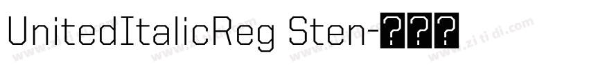UnitedItalicReg Sten字体转换